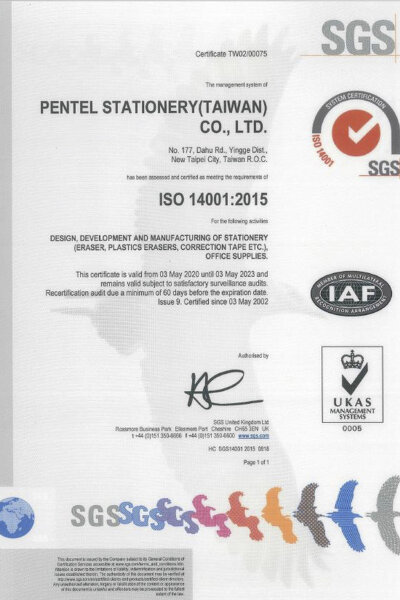 Certifikat ISO14001:2015